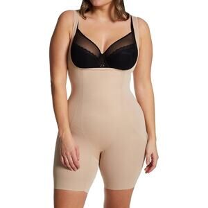 Honeylove Shapewear Torsette Thigh Slimmer‎ Women's Size XL Nude Beige NWT